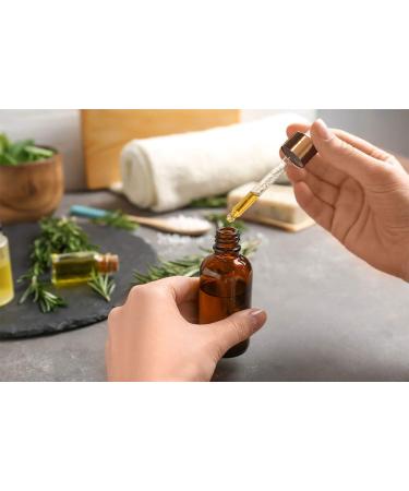 Panendiano 12PCs 50ml Amber Glass Pipette Bottles - Ideal for Essential Oils Perfume & Fragrance | International Shipping Available - Buy Online on GoSupps.com