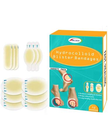 Hydrocolloid Bandages Blister Pads- Waterproof Acne & Heel Blister Prevention Tape - Gel Cushions for Feet - One Size Fits All - Buy Online on GoSupps.com