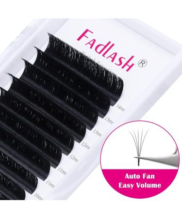 Fadlash Easy Fan Lashes C Curl 8-14mm Mixed Length Russian Lashes 0.05-C - Natural Look Self Fanning Eye Lashes - Automatic Blooming Eyelash Extensions - Buy Online on GoSupps.com