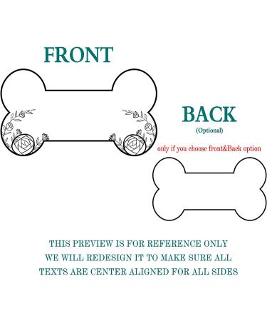 Personalized Engraved Pet ID Tag | Custom Dog Tag for Cats & Dogs | Medium/Large Collar Tag | Bone Shape Design - Buy Online on GoSupps.com