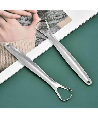 Stainless Steel Tongue Scraper - EIRZNGXQ Oral Care Tool for Fresh Breath & Hygiene - Buy Online on GoSupps.com