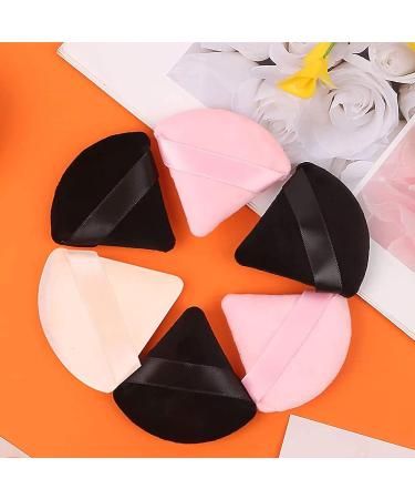 15 Pcs Triangle Cotton Powder Puffs for Face Makeup - Soft Velour for Loose Mineral Body Foundation - Wet & Dry Beauty Tools - Buy Online on GoSupps.com