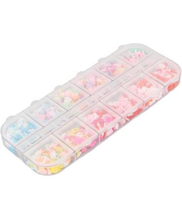 Cute Cartoon Nail Charms Collection 12 Types Colorful Heart Star Flower Pattern DIY Nail Art Techniques and Tips Nail Art Supplies and Tools for Nail DIY Craft Design Manicure Accessories - Buy Online on GoSupps.com
