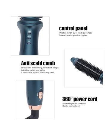Buy Curling Iron Brush - Portable Electric Hair Curler with Adjustable Temperature | Perfect for Long Hair & Travel - Fast International Shipping - Buy Online on GoSupps.com