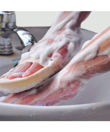 JZK Exfoliating Back Scrubber with Loofah Pad - Body Bath Accessory for Men & Women | Best Body Scrub Strap for a Clean Shower Experience - Buy Online on GoSupps.com