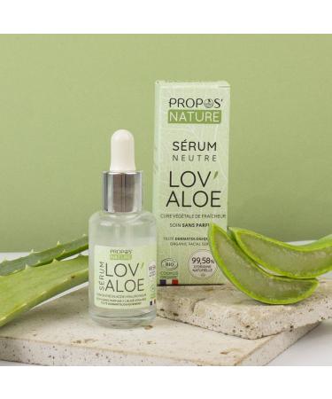 Organic Serum - Aloe Vera and Hyaluronic Acid (3%) - Anti-aging - 30ml - Propos'Nature - Buy Online on GoSupps.com