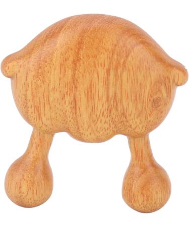 Sandalwood Facial Massage Comb - Wooden Gua Sha for Neck Eyes and Face - Small Tiger Shape - Buy Online on GoSupps.com