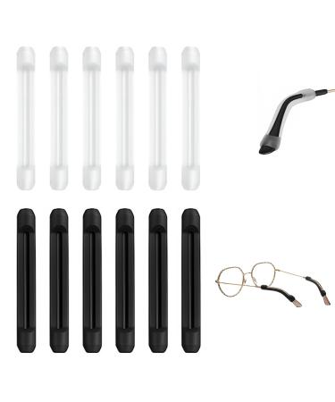 6 pairs of glasses bracket cover Temple Tip Grips for glasses glasses brick covers set slide stopper glasses accessories silicone non -slip elasticity glasses glasses anti -slip