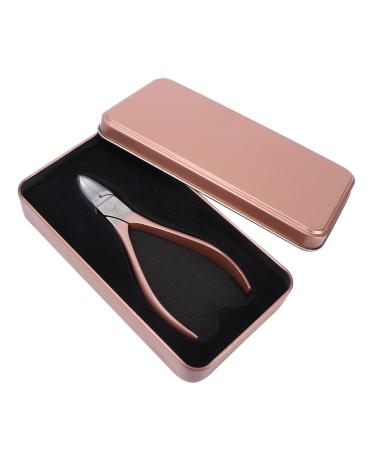 Natudeco Cuticle Cutter Sharp Cuticle Nippers Cuticle Trimmer Stainless Steel Ingrown Nail Clippers Cuticle Nippers Toenail Trimmer Cutter Rose Gold