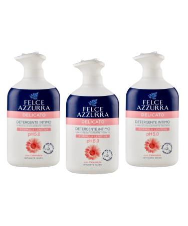 Felce Azzurra Paglieri Felce Azzurra Detergente Intimo Delicato 3-pack of gentle intimate cleansers with calendula pH 5.0 gynecologically tested 250 ml