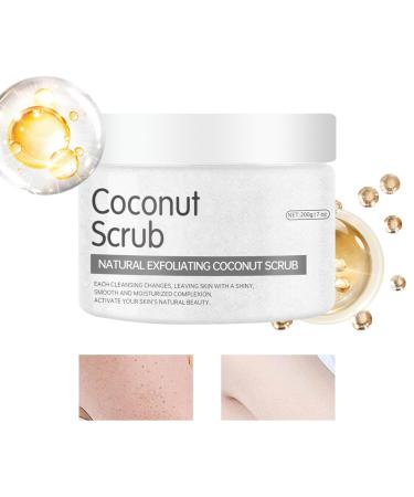 Salt Body Scrub Cleanser with Natural Salt 200g Skin Exfoliator for Dead Skin Care Brightness Beauty for Hands and Feet Bikini Area Back and Knee