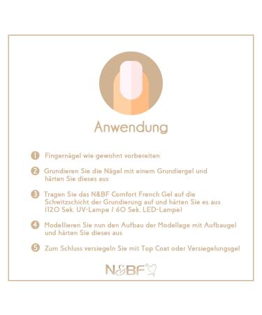 N&BF UV+LED French Gel - High-Quality Soft White Nail Gel for Professional French Manicure | 5ml Made in Germany - Buy Online on GoSupps.com
