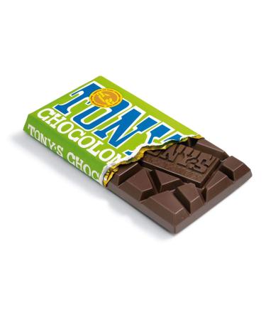 Tony's Chocolonely 51% Dark Chocolate Bar with Almonds and Sea Salt  6.35 Ounce - Buy Online on GoSupps.com