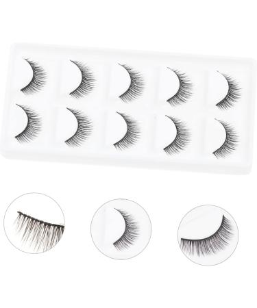 minkissy 10 Pairs Short False Eyelashes Reusable Eyelashes Reusable Lashes Reusable False Eyelashes Thin and Long False Eyelashes Lashes Reusable Manmade Eyelashes Wispy Eyelashes Slim - Buy Online on GoSupps.com