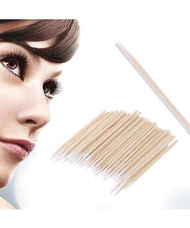 HANBOLI Cotton Pads - 100 Mini Cotton Buds Swabs with Wooden Handles | Robust Q-Tip Applicators for Effective Makeup & Cleaning - Buy Online on GoSupps.com