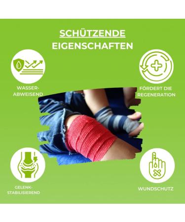 Lisacare Self-Adhesive Bandage - 12 Rolls 5cm Wide - Elastic & Colorful for Kids - Comforting Heart Design - Shop Now! - Buy Online on GoSupps.com