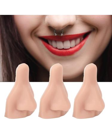 ZJchao Soft Silicone Nose Model - 3PCS Reusable Flexible 3D Nose for Jewelry Display & Teaching Tool - Buy Online on GoSupps.com