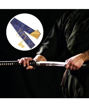 Yardwe Silk Katana Bag with Tassels Samurai Sword Pouches | Dark Blue Tai-chi Swords Container for Wakizashi | Samurai Storage Covers - Shop Now! - Buy Online on GoSupps.com