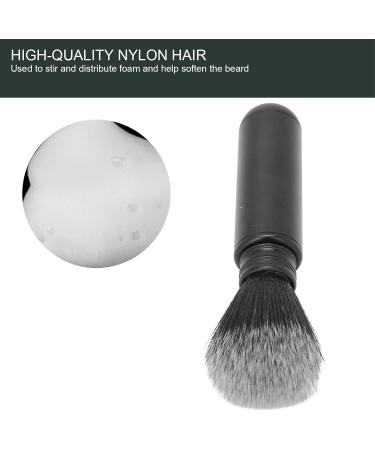 Men's Shaving Brush - Nylon Bristles Ideal for Cream & Foam | Perfect for Home & Travel - Buy Online on GoSupps.com