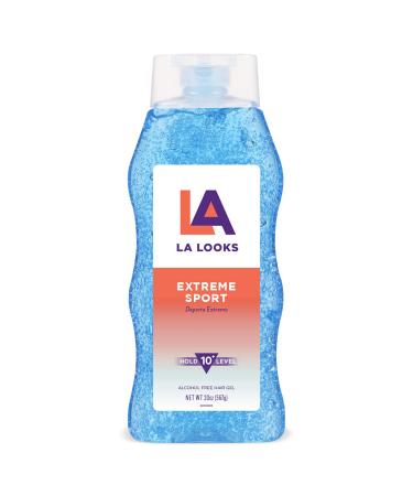 LA Looks Styling Hair Gel - Extreme Sport - 20 Oz - Hold for High Performance Activity Natural 1.25 Pound (Pack of 1)