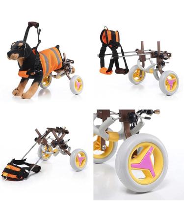 Lightweight Pet Rehabilitation Cart Two Wheels Dog Wheelchair Adjustable Animal Exercise Wheels for Handicapped Hind Legs Veterinarian Approved Easy Assemble - Buy Online on GoSupps.com