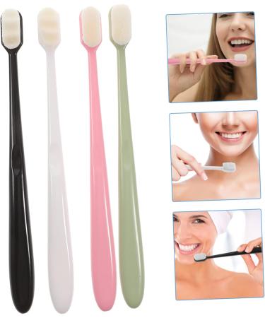 Buy Minkissy Soft Toothbrush Set - 4 Pieces for Kids & Adults | Aesthetic Durable & Lightweight Toothbrushes for Pregnant Women - International Shipping Available - Buy Online on GoSupps.com