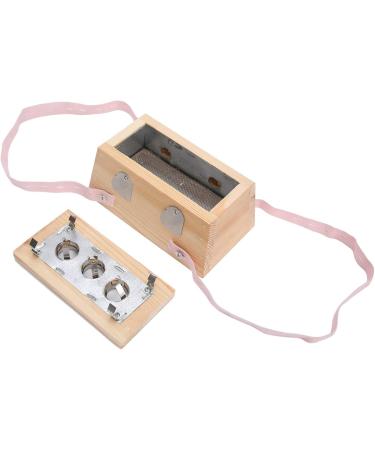 Moxibustion Box with Adjustable Temperature | Moxa Roll Holder for Healing Therapy | 3-Hole Wooden Moxa Box - Buy Online on GoSupps.com