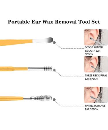 Sokera Ear Wax Remover Portable Ear Wax Removal Tool Set Stainless-Steel Ear Wax Removal Cleaning Tool Kit Ear Wax Cleaner Tool Set Ear Wax Removal Kit for Ear Adult Blue - Buy Online on GoSupps.com