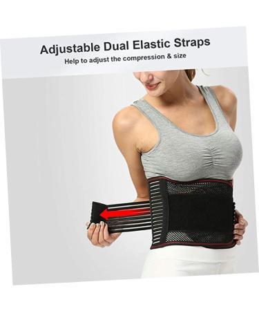 FRCOLOR Waist Support Back Brace for Men & Women | Lumbar Support Girdle for Hip Workout & Hernia Relief | Fitness Band & Lower Tummy Control - Buy Online on GoSupps.com