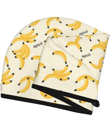 Banana Microfiber Hair Towel Wrap - Super Absorbent Coral Velvet Quick Dry for Women | Ideal for Long Curly & Thick Hair - Buy Online on GoSupps.com