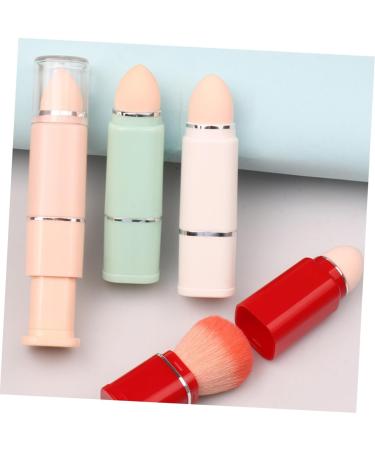 Housoutil 2 in 1 Makeup Brush Bb Cream Brush Retractable Blush Brush Makeup Tool Foundation Applicator Bronzer Brush Contour Brush Sponge Brush Travel Artificial Fiber - Buy Online on GoSupps.com
