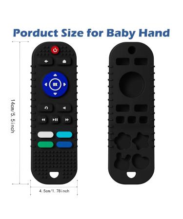 2 Pack Silicone Baby Teething Toys - Remote Control Shape Teether for Babies | Chew Toy for Infants, BPA Free - Buy Online on GoSupps.com