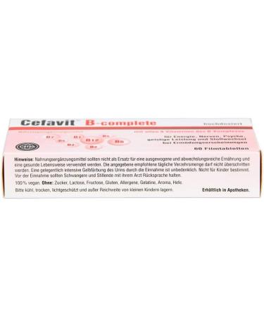 Cefavit B-Complete Film-Coated Tablets 60 Pieces - Boost Energy & Immunity | International Shipping Available - Buy Online on GoSupps.com