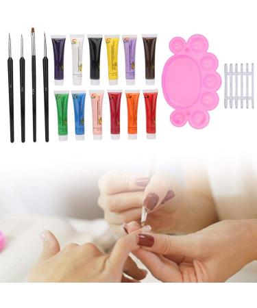Nail Art Palette Kit - 4PCS Brush Pen for Easy Drawing | Exquisite Craftsmanship for Home and Beauty Salons - International Shipping Available - Buy Online on GoSupps.com