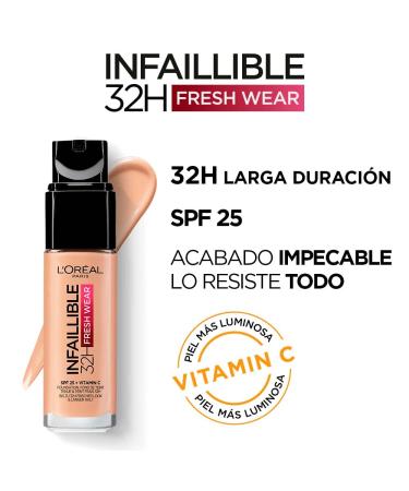 Infaillible 24H Fresh Wear 130 Beige Peau/True - Long-Lasting Foundation - Buy Online on GoSupps.com