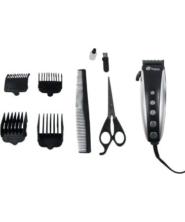 Treasure Gurus 9pc Men's Professional Hair Clipper & Beard Trimmer Kit - Barber Scissors & Salon Shears for Perfect Haircuts - Buy Online on GoSupps.com