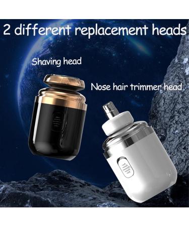Razor Capsule Portable Multifunctional Capsule Shaver Mini Portable Electric Shaver 2 in 1 Capsule Mini Shaver for Men Washable Automatic Travel Razor (Black) - Buy Online on GoSupps.com