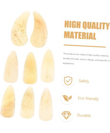 POPETPOP 8pcs Guzheng nails acoustic guitar pick ox horn pick Guzheng Nail Covers mandolin picks Guzheng Finger Picks ukulele pick Fingertip Covers finger guard horns trumpet child 2.7X1.2X0.1CM Yellow - Buy Online on GoSupps.com