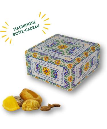 RAREZZE - Sicilian marzipan pastry with ORANGE in a beautiful gift box (gr.400). RAREZZE: Sicilian delicacies cannoli cassate nougats - Buy Online on GoSupps.com