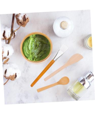 Applicator Brush 1 Set Bowl Set Mud Mixing Tool Facial Mud Brush Stirring Spatula Body Butter Applicator Diy Tools Clay Tools Diy Bowl Essential Oil Bowl Facial Wooden - Buy Online on GoSupps.com