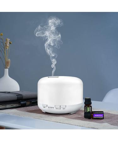 YIKUBEE 500ml Aromatherapy Essential Oil Diffuser - Large Room Home Pure White - Buy Online on GoSupps.com