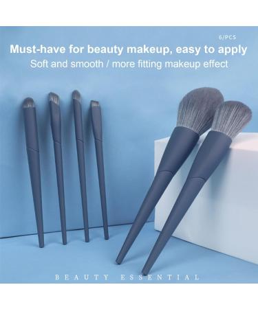 Fruusv Makeup Brushes for Eye - Face Eye Eyeshadow Brush Set - Portable Face Make up Brushes with Silicone Storage Bag for Women blue - Buy Online on GoSupps.com