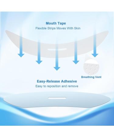 Advanced Sleep Mouth Tape Strips - 90PCS for Better Breathing and Snoring Relief - Buy Online on GoSupps.com