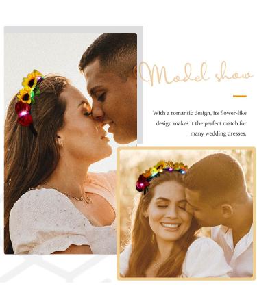 JEAIRTS LED Sunflower Headband for Women and Girls - Glowing Floral Hair Accessory (2-Sunflower) - Buy Online on GoSupps.com