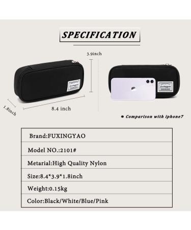 FUXINGYAO Pencil Case Multi- Slot Pencil Pouch Portable Pencil Bag Pen Case for Middle High College School & Office(Black) - Buy Online on GoSupps.com