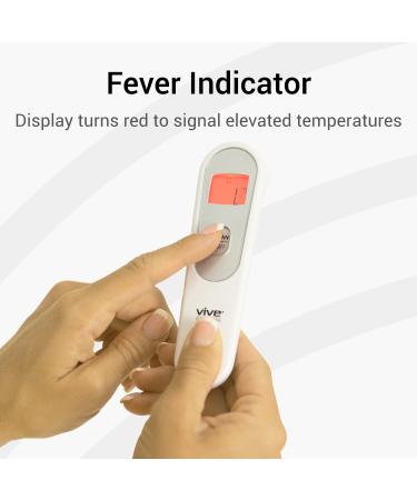 Vive Forehead Thermometer - Touchless Infrared Temporal No Touch Termometro for Adults and Kids - Non-Contact Fever Indicator - Instant Read - Buy Online on GoSupps.com