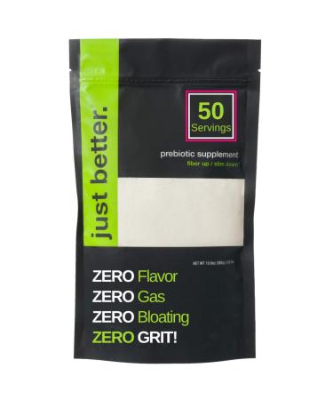 Prebiotic Fiber Supplement for a Healthy Gut | Fiber Powder with Zero Grit Zero Taste and No Bloating or Gas | Feel Full Faster | Keto Non-GMO Gluten Free Vegan 50 Servings 50 Servings (Pack of 1)