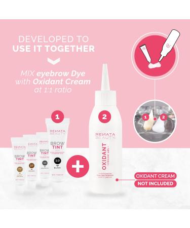 Renata Beauty Eyebrow Color - Long-lasting 15ml - Safe & Gentle Premium Eyebrow Dye in Black - 4 Weeks of Stunning Color - Shop Now! - Buy Online on GoSupps.com