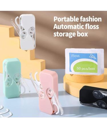 Portable Dental Porridge Dispenser & Silk Container with 12 Dental Floss - Travel Organizer for Family & Hotels (Black 2 Pieces) - Buy Online on GoSupps.com