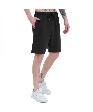 Smith & solo sports pants men short - short trousers men running shorts men summer cotton jogging pants fitness pants sport sports shorts bermuda shorts pants training pants tennis pants m 7319 - black